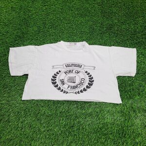 Vintage San-Francisco Shirt Womens XL 24x16 White